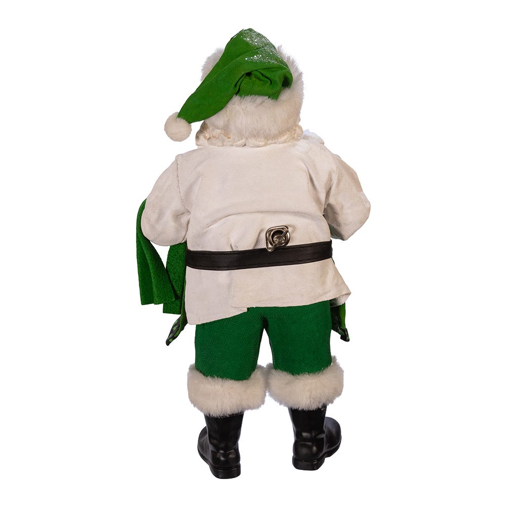 Kurt Adler 10.5-Inch Fabriché™ Musical Irish Chef Santa